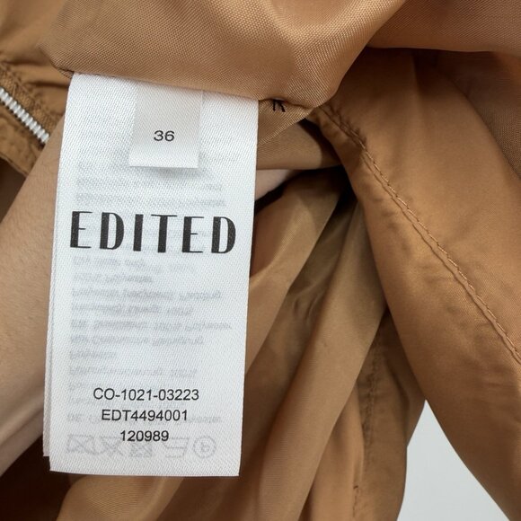EDITED Monta Puffer Jacket Tobacco Brown size 36 (US 4/6) S Oversized Mid-Length - Picture 15 of 15
